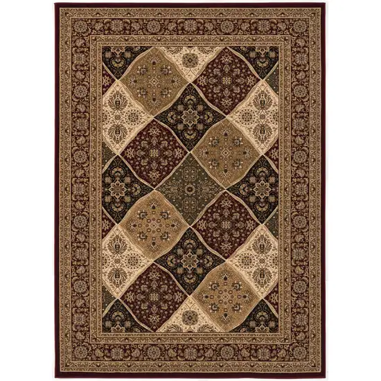 6' Red And Black Moroccan Runner Rug Photo 4