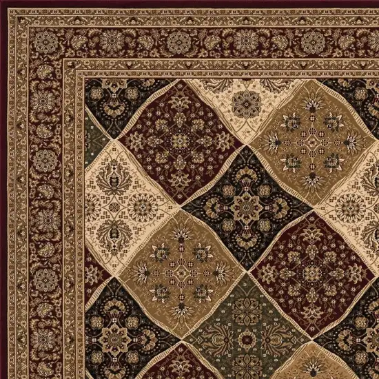 12' Red And Black Moroccan Runner Rug Photo 7
