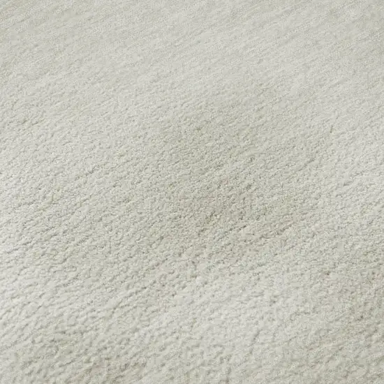 8' Red And Ivory Geometric Washable Round Rug With UV Protection Photo 8