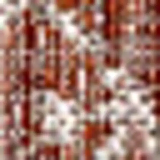 4' Red And Taupe Square Medallion Indoor Outdoor Area Rug Photo 2