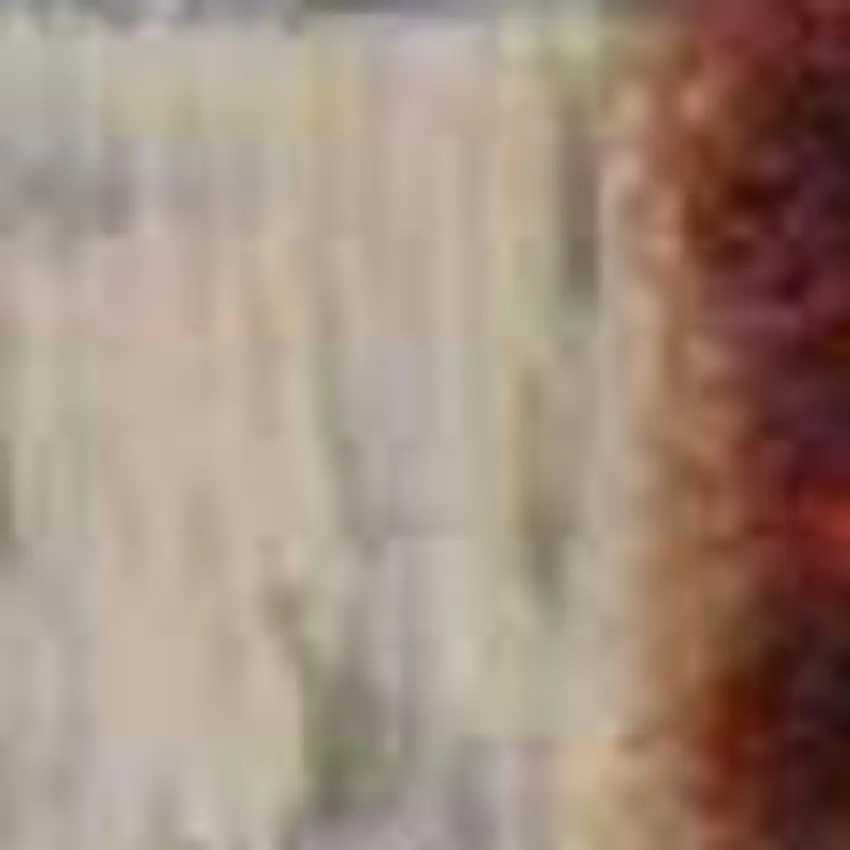 8' Red Wool Floral Runner Rug Photo 8