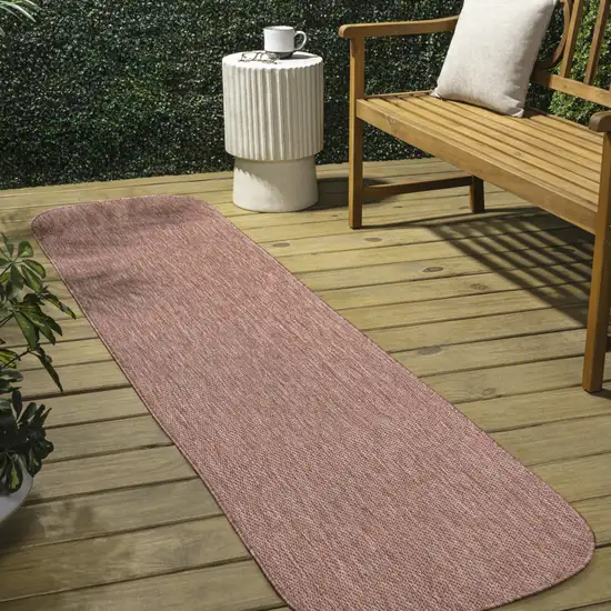 8' Rose Indoor Outdoor Runner Rug Photo 4