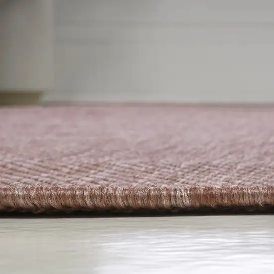 8' Rose Indoor Outdoor Runner Rug Photo 8