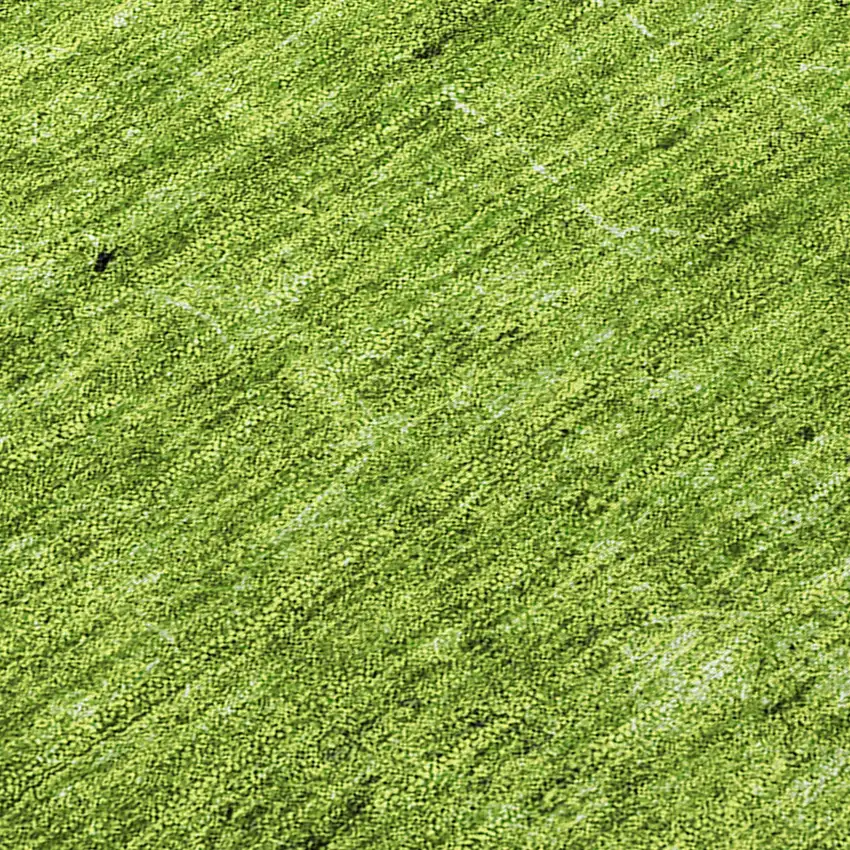 Green Round Abstract Washable Non Skid Indoor Outdoor Area Rug Photo 8