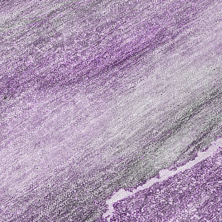 Lilac Round Abstract Washable Non Skid Indoor Outdoor Area Rug Photo 8