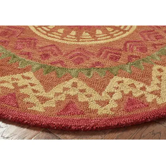 Orange Decorative Area Rug Photo 9
