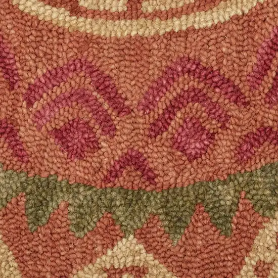 Orange Decorative Area Rug Photo 8