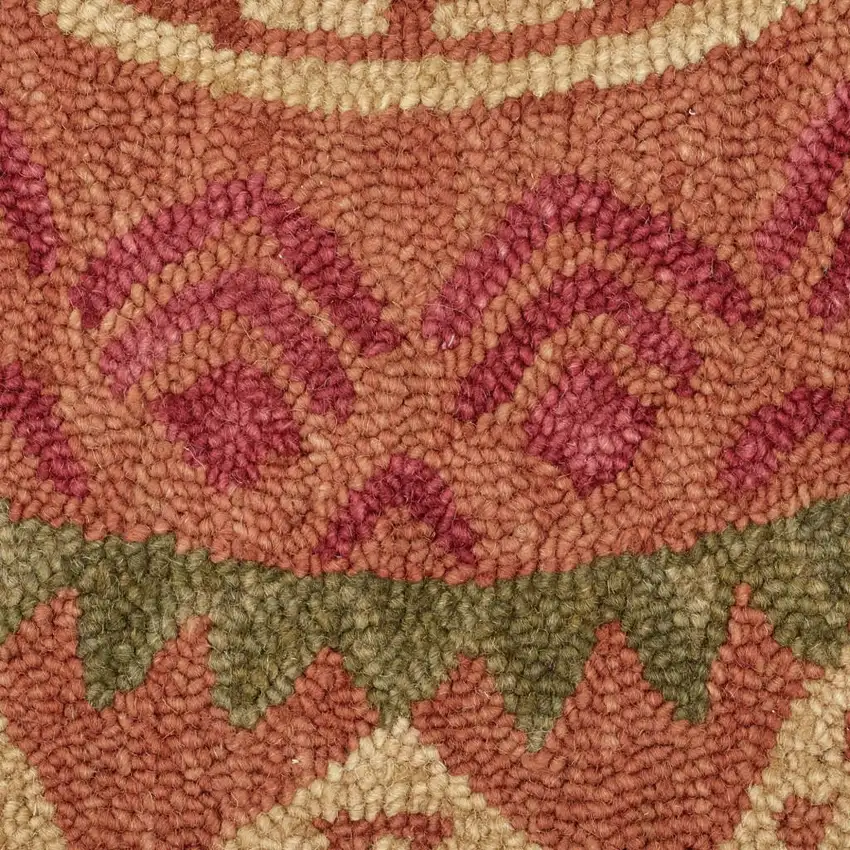 Orange Decorative Area Rug Photo 8
