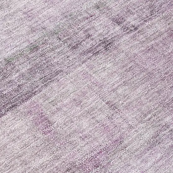 8' Purple Round Ombre Washable Indoor Outdoor Area Rug Photo 8