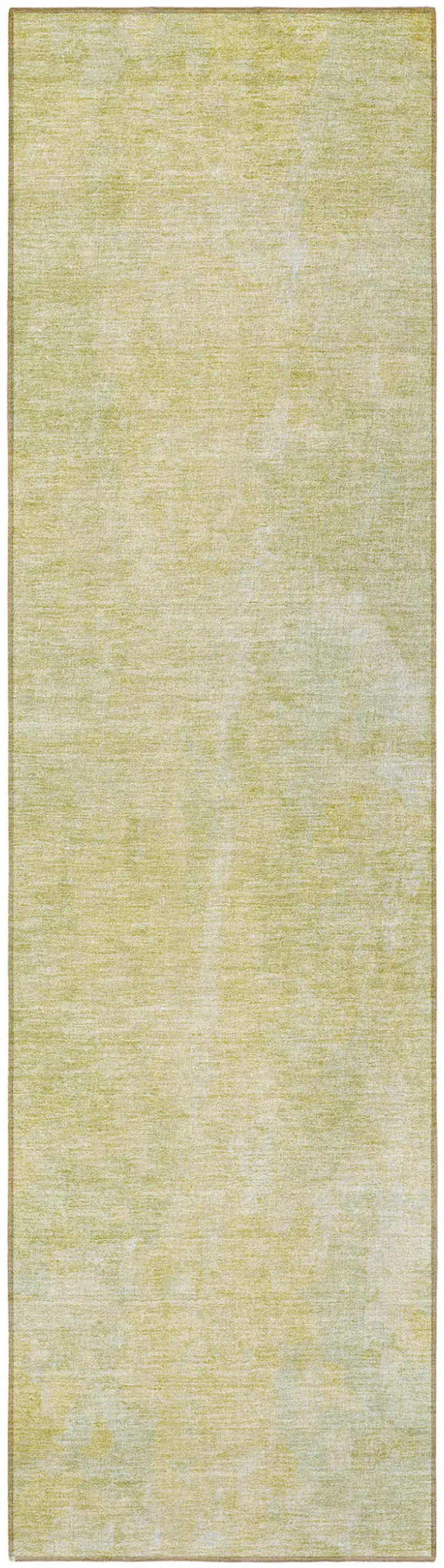 Gold Abstract Washable Non Skid Indoor Outdoor Runner Rug Photo 4