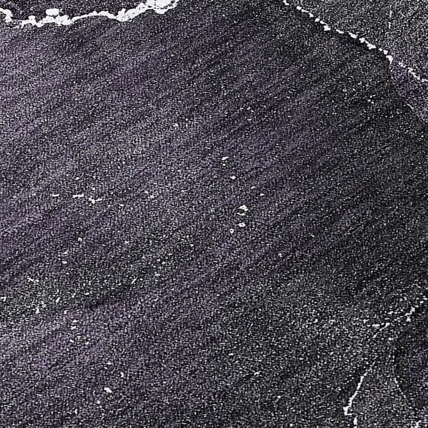 Gray and Purple Abstract Washable Non Skid Indoor Outdoor Runner Rug Photo 8