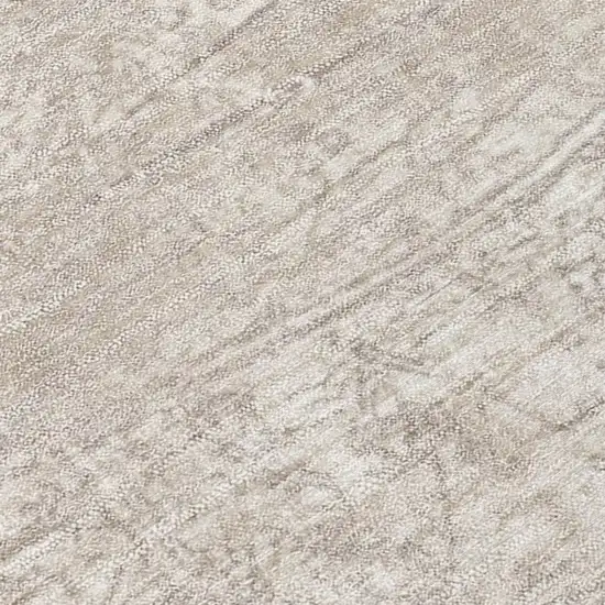 Ivory Abstract Washable Non Skid Indoor Outdoor Runner Rug Photo 8