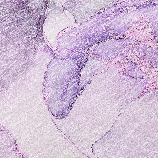 Purple Abstract Washable Non Skid Indoor Outdoor Runner Rug Photo 8