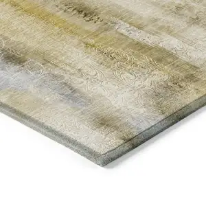 Photo of 8' Runner Taupe Washable Non Skid Indoor Outdoor Runner Rug