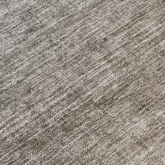 8' Taupe And Gray Ombre Washable Indoor Outdoor Runner Rug Photo 8
