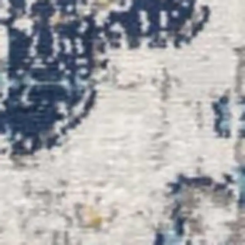 18' Rust And Gray Abstract Runner Rug Photo 7