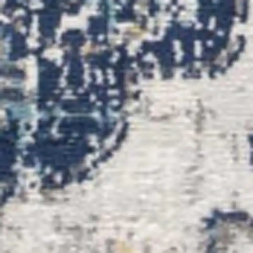 12' Rust And Gray Abstract Runner Rug Photo 5