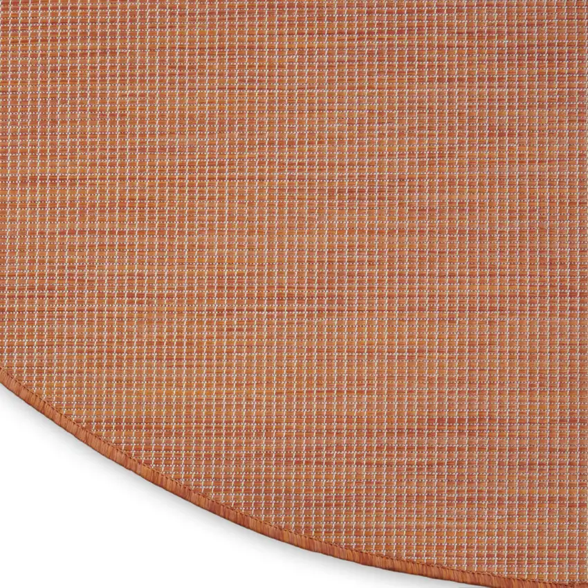 8' Terracotta Indoor Outdoor Area Rug Photo 5