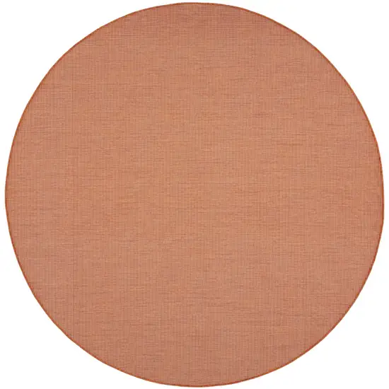 8' Terracotta Indoor Outdoor Area Rug Photo 3