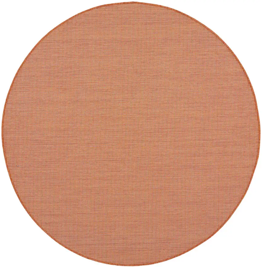 6' Terracotta Indoor Outdoor Area Rug Photo 3
