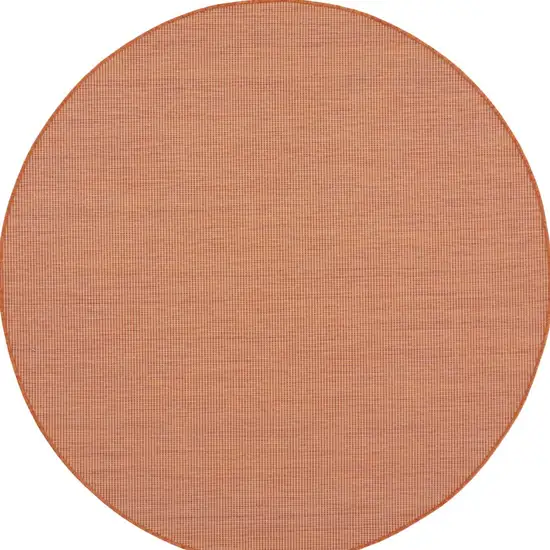 6' Terracotta Indoor Outdoor Area Rug Photo 5
