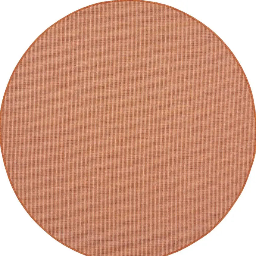 6' Terracotta Indoor Outdoor Area Rug Photo 5