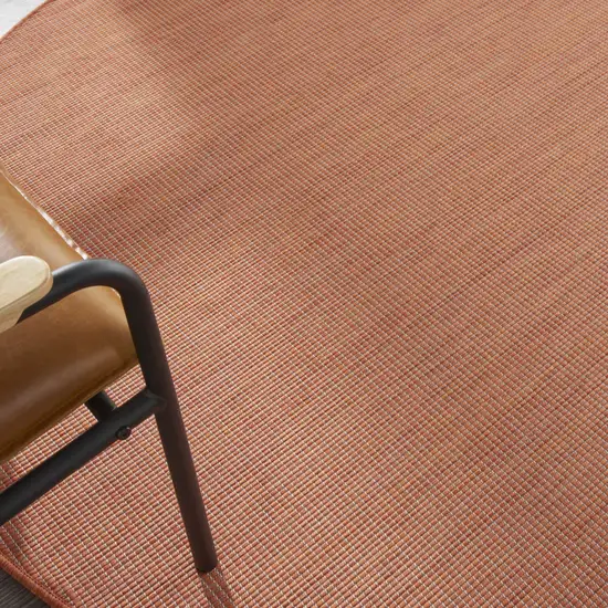 6' Terracotta Indoor Outdoor Area Rug Photo 6