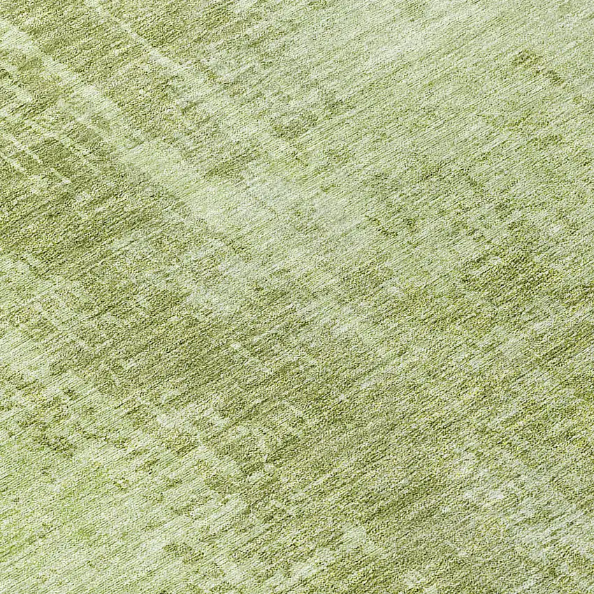 8' Sage And Green Round Abstract Washable Indoor Outdoor Area Rug Photo 8
