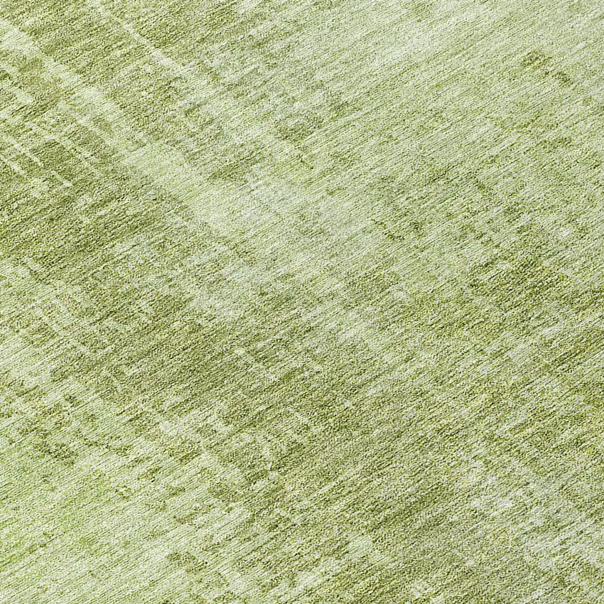8' Sage And Green Round Abstract Washable Indoor Outdoor Area Rug Photo 8