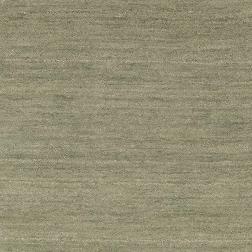 8' Sage And Green Wool Hand Tufted Runner Rug Photo 8