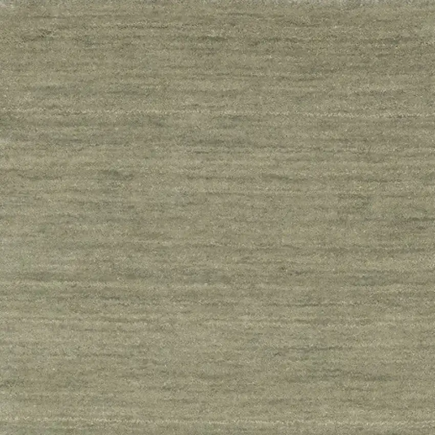 8' Sage And Green Wool Hand Tufted Runner Rug Photo 9