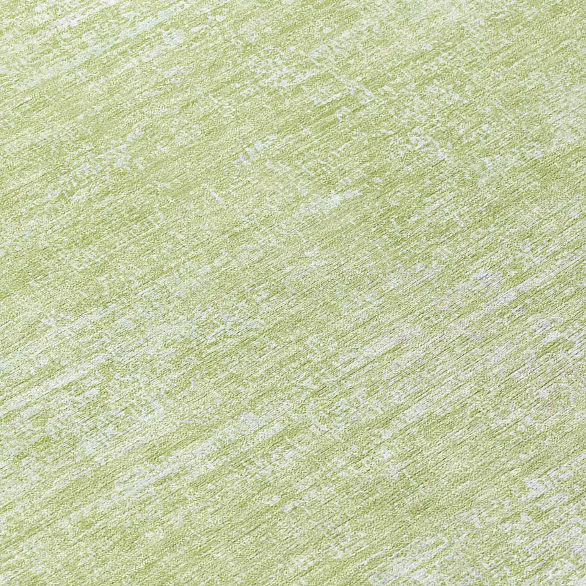 8' Sage Artichoke Green And Mint Green Round Abstract Washable Indoor Outdoor Area Rug Photo 7
