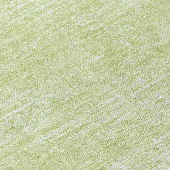 8' Sage Artichoke Green And Mint Green Round Abstract Washable Indoor Outdoor Area Rug Photo 7