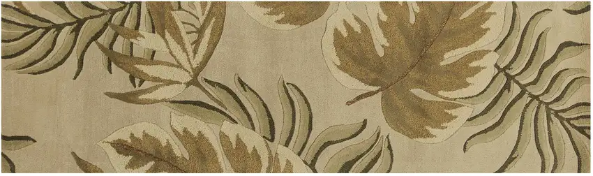 8' Sand Beige Wool Handmade Runner Rug Photo 1
