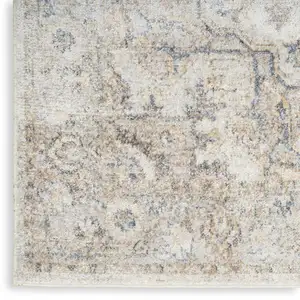 Photo of 10' Silver Oriental Power Loom Washable Runner Rug