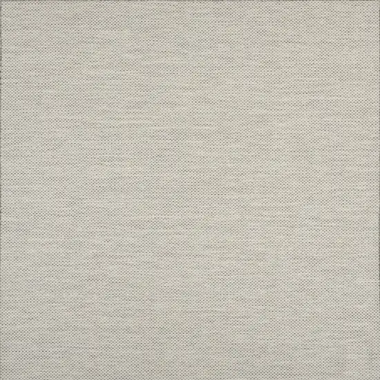 8' Silver Square Geometric Power Loom Area Rug Photo 7