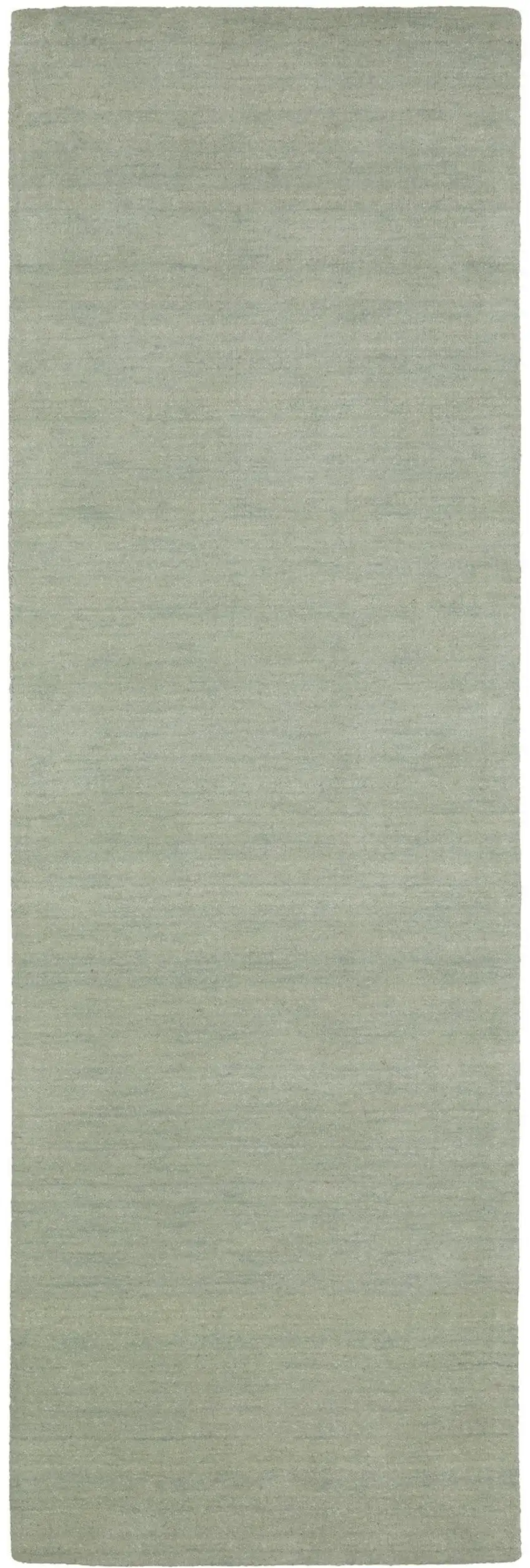 8' Silver Wool Hand Tufted Runner Rug Photo 2