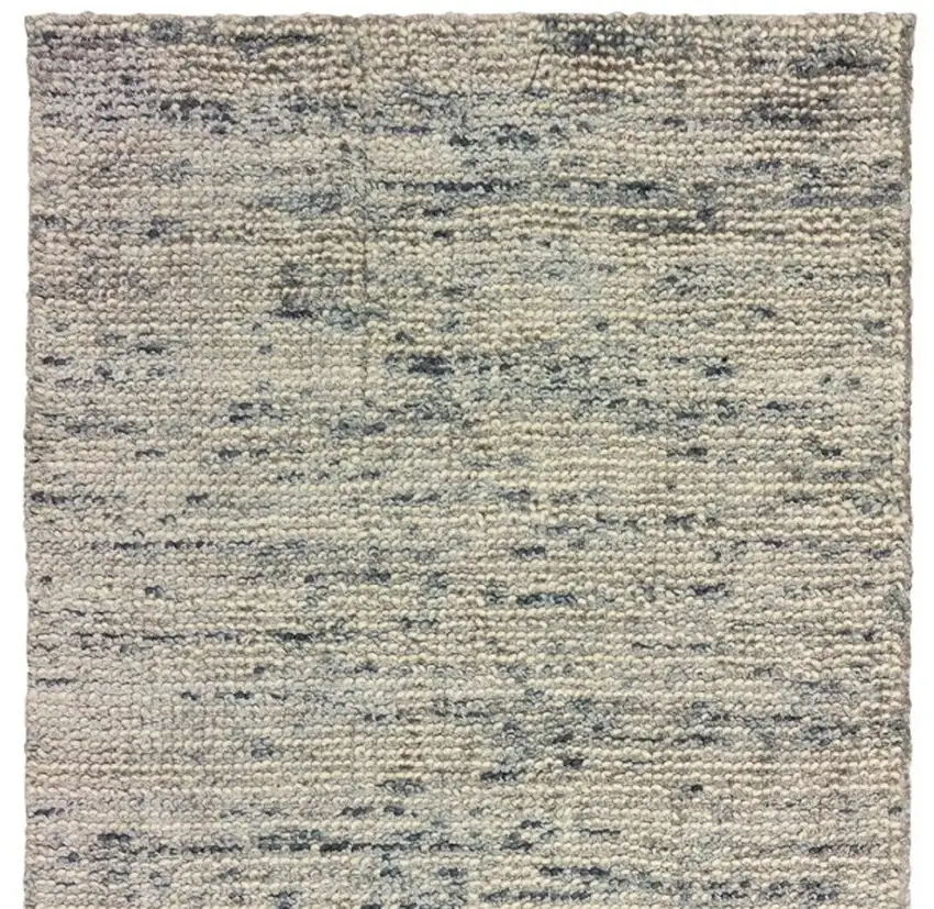 8' Stone And Gray Hand Tufted Runner Rug Photo 4