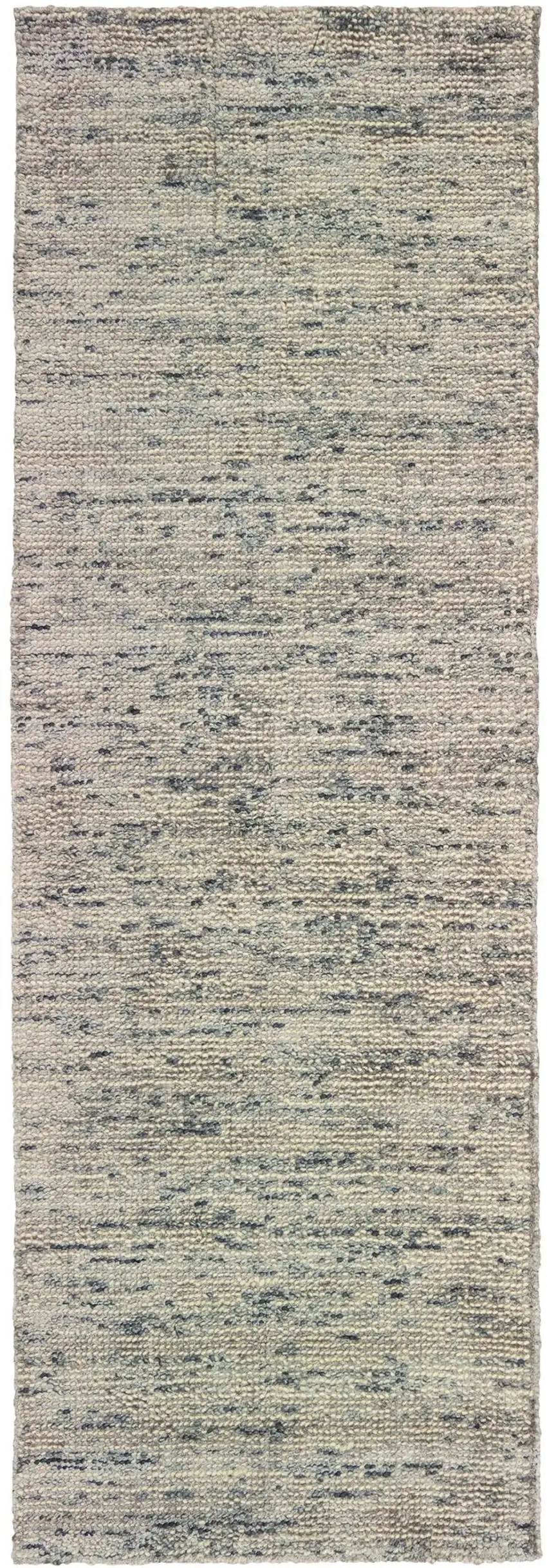 8' Stone And Gray Hand Tufted Runner Rug Photo 2