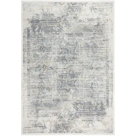 10' Stone Beige And Ivory Abstract Area Rug Photo 2