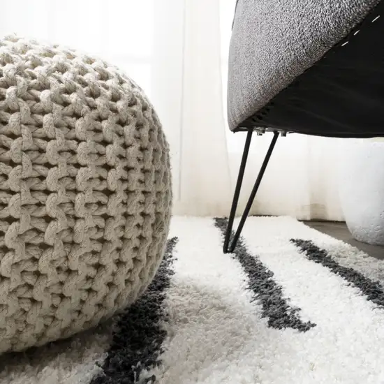 8' Striped Runner Rug Photo 9