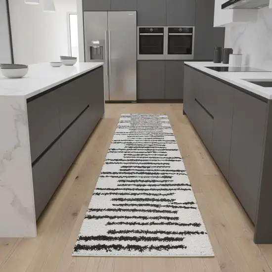 8' Striped Runner Rug Photo 1