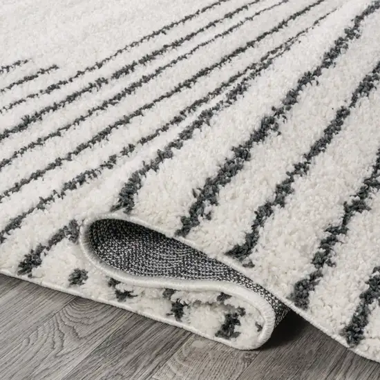 8' Striped Runner Rug Photo 8
