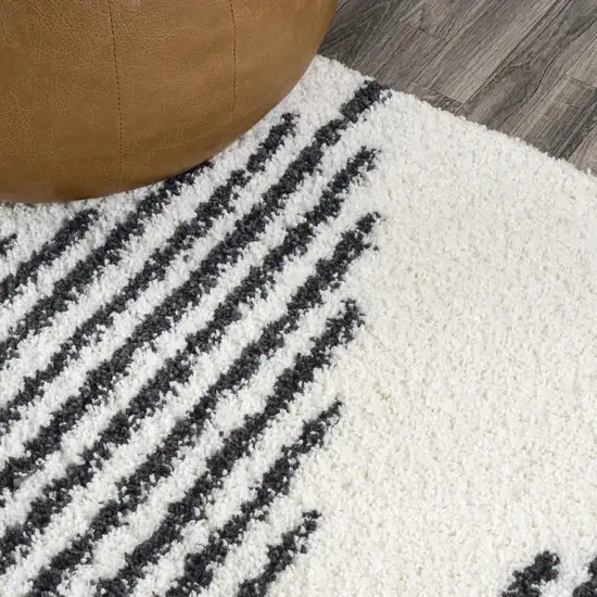 8' Striped Runner Rug Photo 6