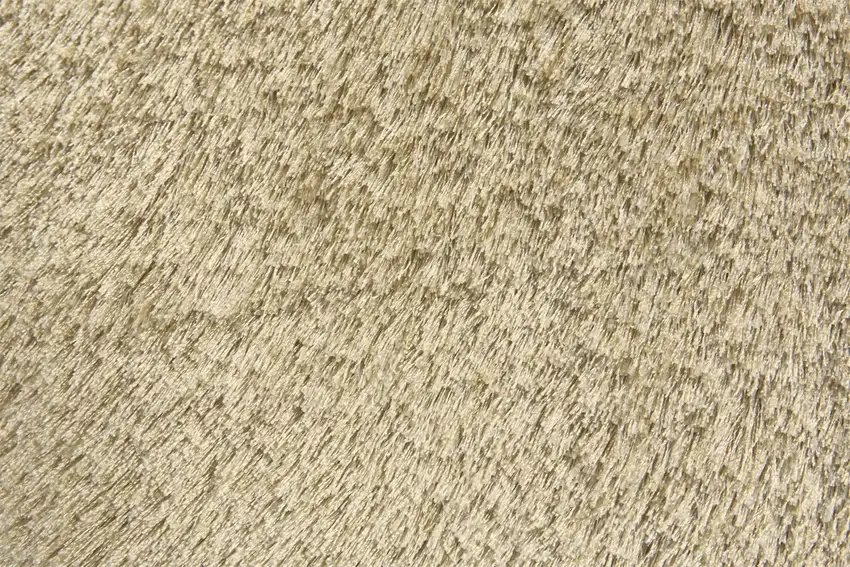 8' Tan And Taupe Round Shag Tufted Handmade Area Rug Photo 3