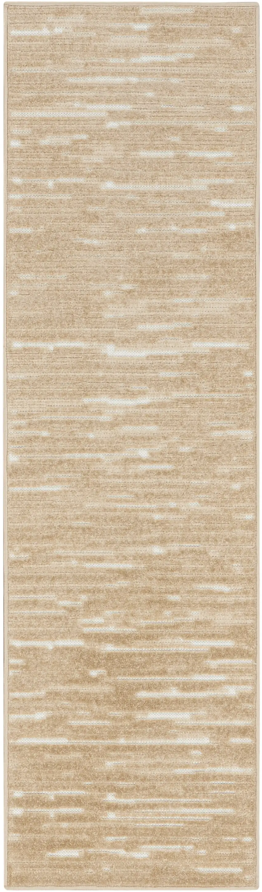 6' Tan Geometric Runner Rug Photo 2