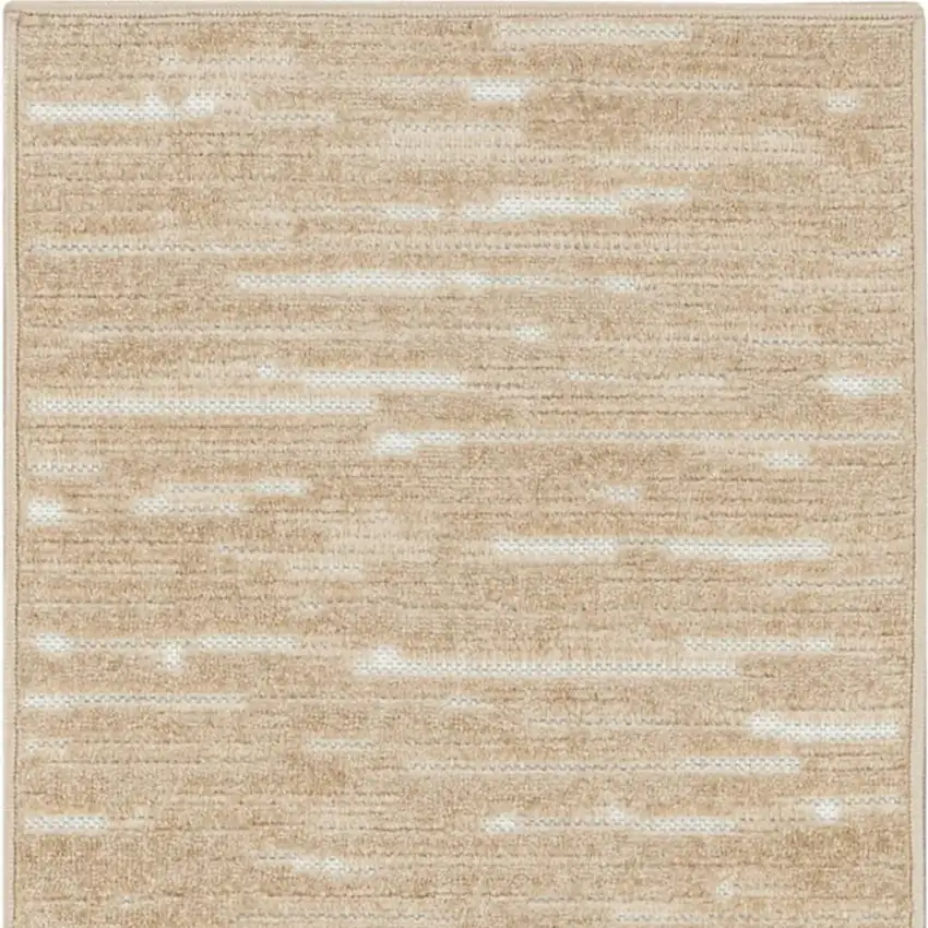 6' Tan Geometric Runner Rug Photo 3