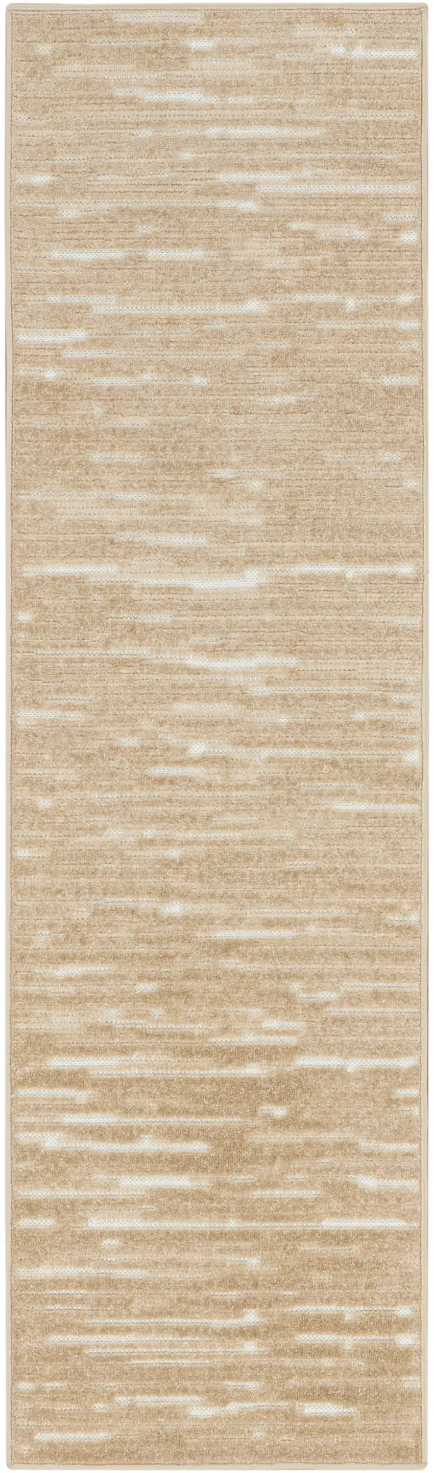 6' Tan Geometric Runner Rug Photo 4