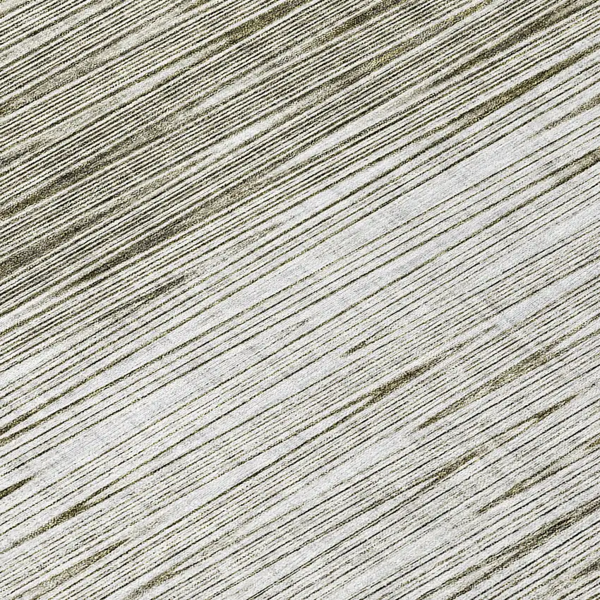 8' Taupe And Beige Round Abstract Washable Indoor Outdoor Area Rug Photo 8