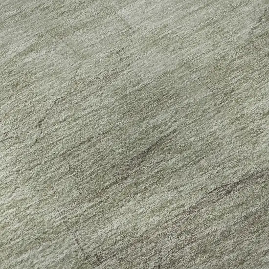 8' Taupe And Beige Striped Washable Area Rug With UV Protection Photo 9